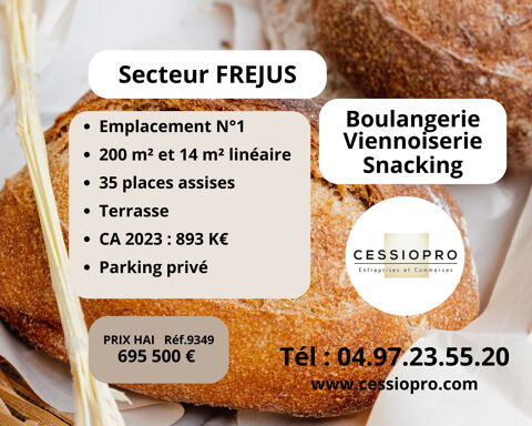 Boulangerie, viennoiserie, snacking   Secteur Fréjus  - Emplacement No 1 695500 83600 Frejus