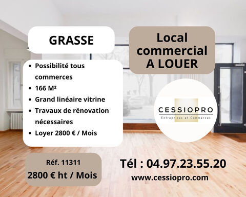 MURS COMMERCIAUX A LOUER 2910 06130 Grasse
