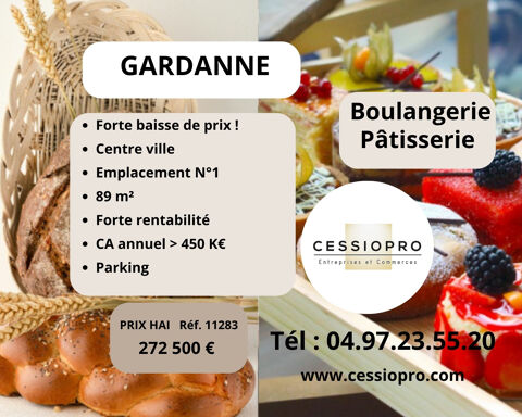 FORTE BAISSE DE PRIX ! &Agrave; VENDRE - BOULANGERIE P&Acirc;TISSERIE 89 m2 - EMPLACEMENT No1 EN CENTRE-VILLE - FORTE RENTA 272500 13120 Gardanne