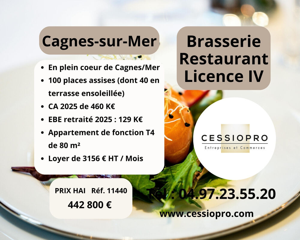   Brasserie traditionnelle de jour   Centre-ville de Cagnes-sur-Mer 