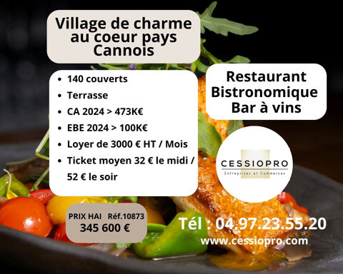 RESTAURANT BUCOLIQUE   BAR A VINS   140 COUVERTS   VILLAGE DE CHARME AU CŒUR DU PAYS CANNOIS 345600 06370 Mouans sartoux