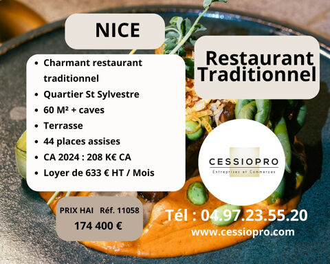 Charmant restaurant traditionnel   Quartier Saint-Sylvestre, Nice 174400 06100 Nice