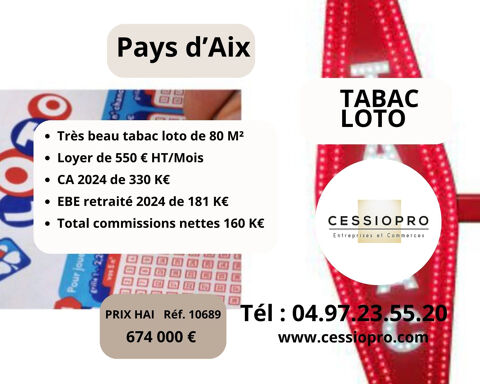 Très beau Tabac Loto, Pays d'Aix 674000 13100 Aix en provence