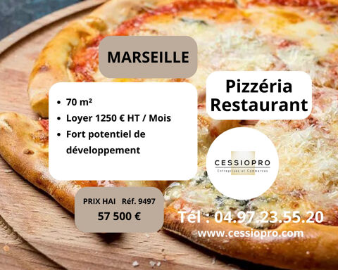 Pizzeria Restaurant de 70 m2 entre le 5, 6 et 10e arrondissements de MARSEILLE 57500 13010 Marseille