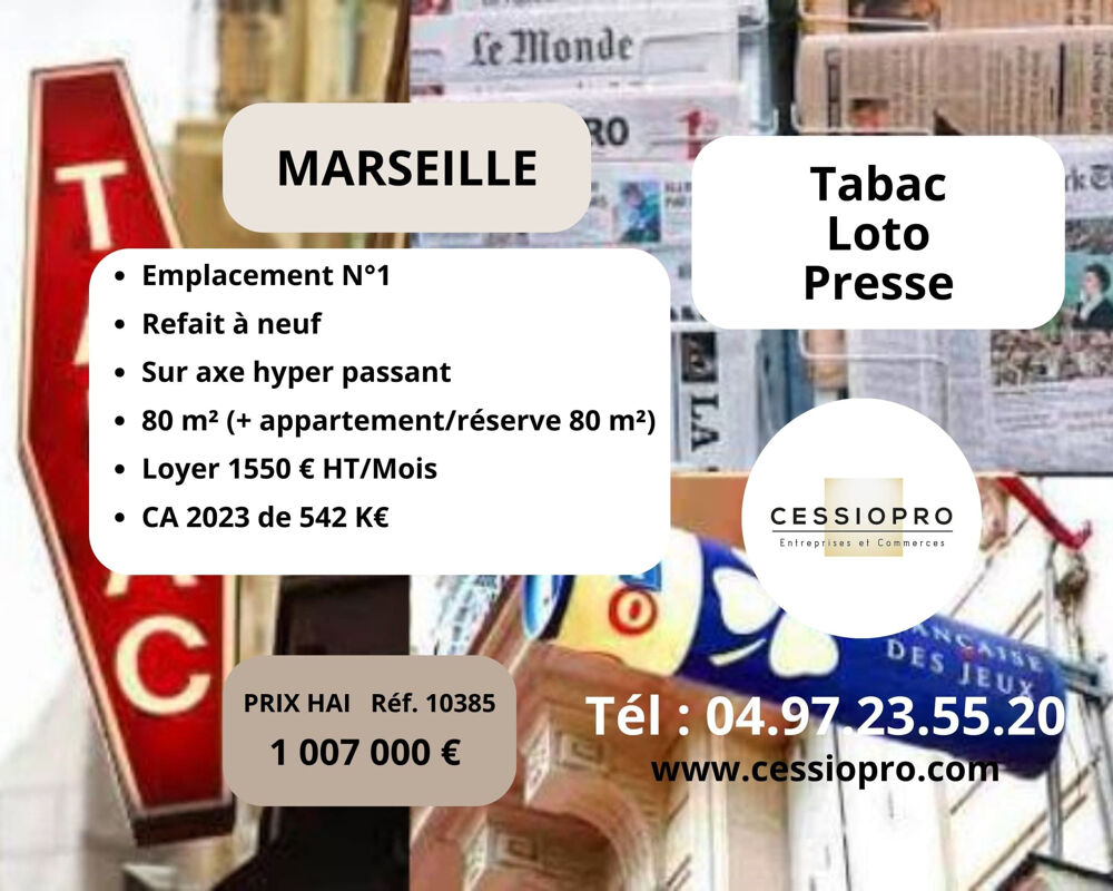   Emplacement No1, Tabac Loto Presse refait à Neuf, Marseille 
