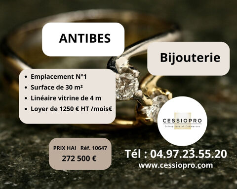 Bijouterie, emplacement No1, Antibes 272500 06600 Antibes