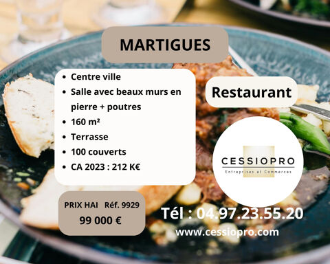 RESTAURANT 100 COUVERTS MARTIGUES CENTRE VILLE 99000 13500 Martigues