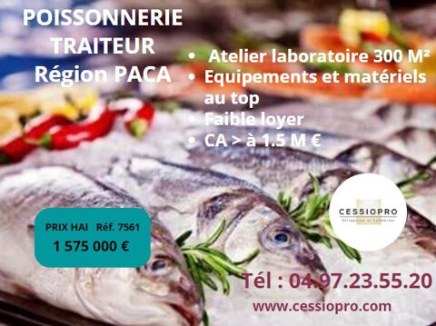 Poissonnerie, traiteur, atelier laboratoire 300m2 C&ocirc;te m&eacute;diterran&eacute;enne 1575000 06000 Nice