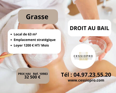 DROIT AU BAIL BOUTIQUE 63 m2 GRASSE CENTRE VILLE 32500 06130 Grasse