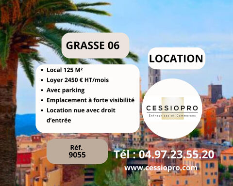 LOCAL DE 125 M2 AVEC EXTRACTION ET PETITE TERRASSE - PARKING RESERVE -  LE PLAN DE GRASSE   ALPES MARITIMES 2600 06130 Grasse