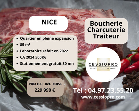 Boucherie, Charcuterie, Traiteur de renom dans un quartier en pleine expansion à Nice 229990 06300 Nice