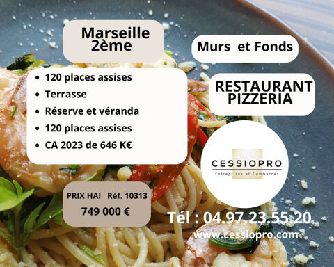 RESTAURANT ITALIEN PIZZERIA FONDS + MURS &Agrave; MARSEILLE 2 &Eacute;ME 749000 13002 Marseille