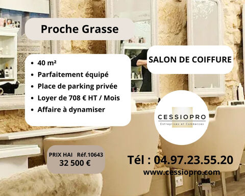 Salon de Coiffure à Céder près de Grasse - Une Affaire à Développer 32500 06530 Peymeinade