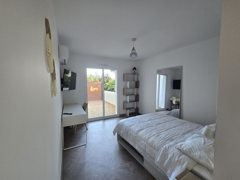 Chambre privative meublée avec terrasse privée - Coliving étudiant