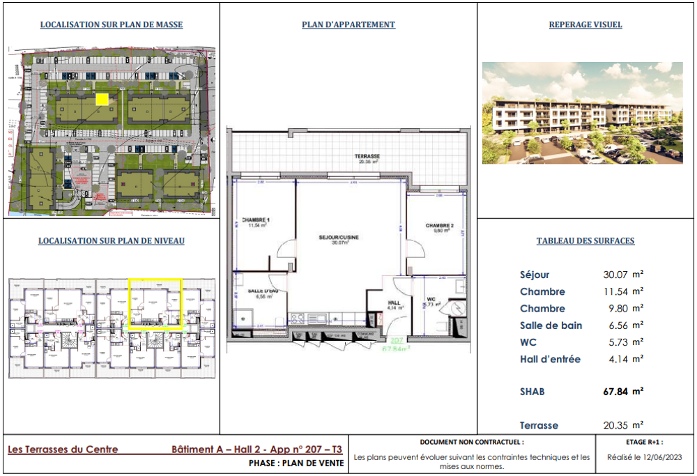 Résidence Les Terrasse du Centre - Appartement T3