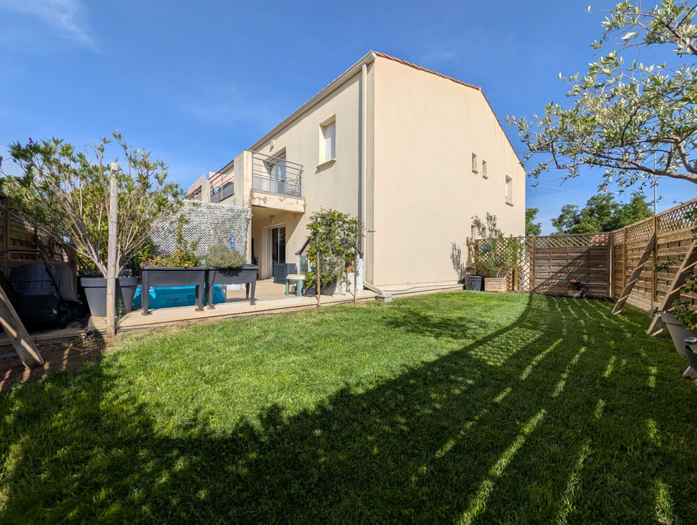 Vente appartement T3 de plain pied, avec jardin et box, à Peyrolles en Provence.