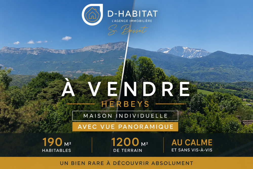 MAISON DE 200 M2 TYPE T6 1200 TERRAIN VUE PANORAMIQUE