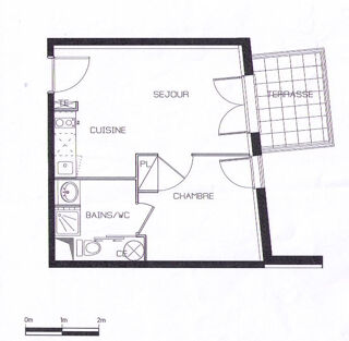  Appartement  vendre 2 pices 31 m