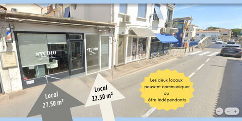 INVESTISSEMENT - Murs commerciaux 50 m2 &agrave; la vente _ Grau-du-Roi centre 214000 30240 Le grau du roi