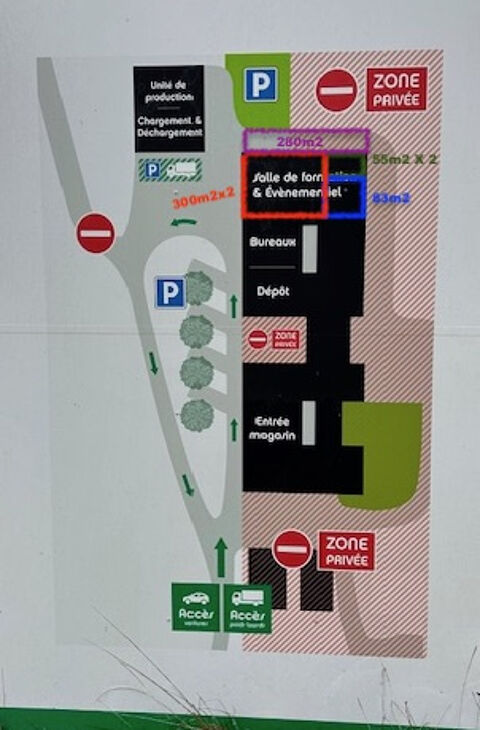 VENTE plusieurs lots MURS PROFESSONNELS : 110m2 + 60m2 de pr&eacute;au couvert accol&eacute; 37000 31340 Villematier