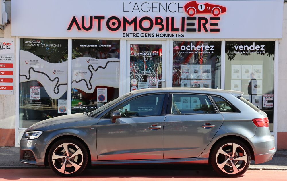 A3 Sportback 2.0 TDI 184 S-Line Plus Quattro S-Tronic7 (M&eacute;plat, 2017 occasion 88000 &Eacute;pinal