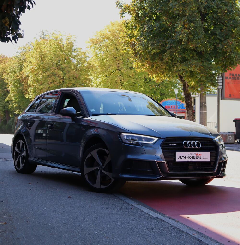 A3 Sportback 2.0 TDI 184 S-Line Plus Quattro S-Tronic7 (M&eacute;plat, 2017 occasion 88000 &Eacute;pinal