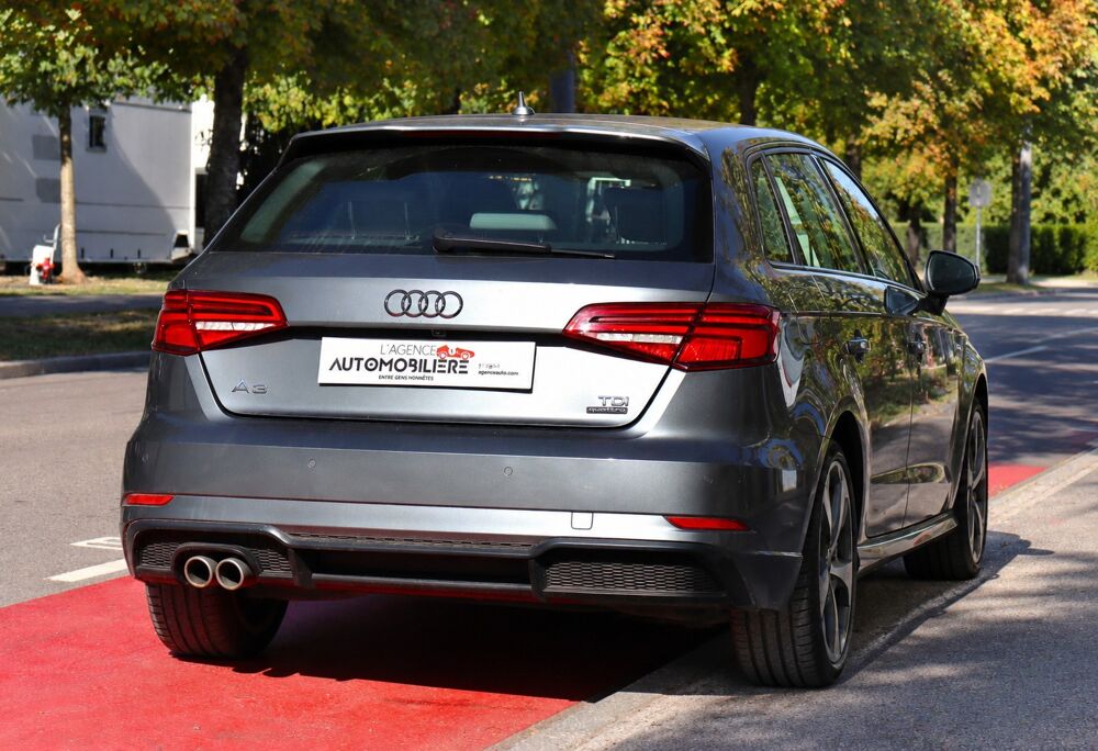 A3 Sportback 2.0 TDI 184 S-Line Plus Quattro S-Tronic7 (M&eacute;plat, 2017 occasion 88000 &Eacute;pinal