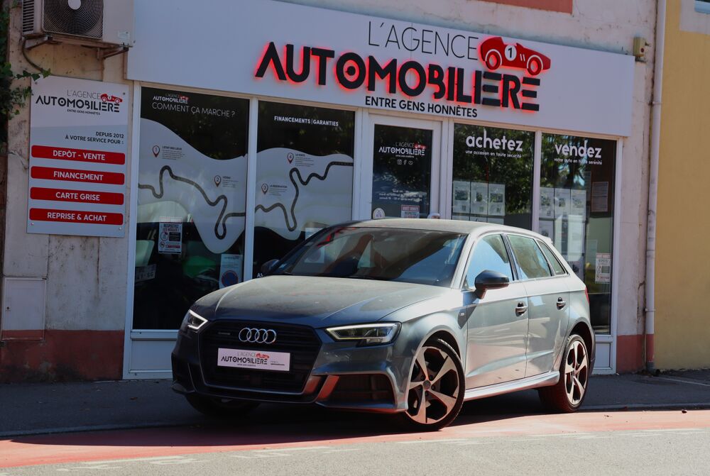 A3 Sportback 2.0 TDI 184 S-Line Plus Quattro S-Tronic7 (M&eacute;plat, 2017 occasion 88000 &Eacute;pinal