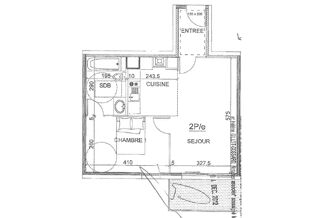  Appartement � vendre 2 pi�ces 44 m�