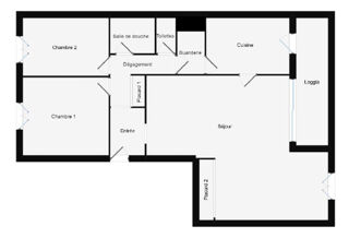  Appartement � vendre 4 pi�ces 83 m�