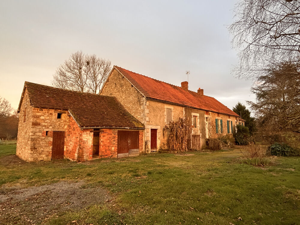 A VENDRE - Longère 5 pièces plain pied à Dunet (36310)