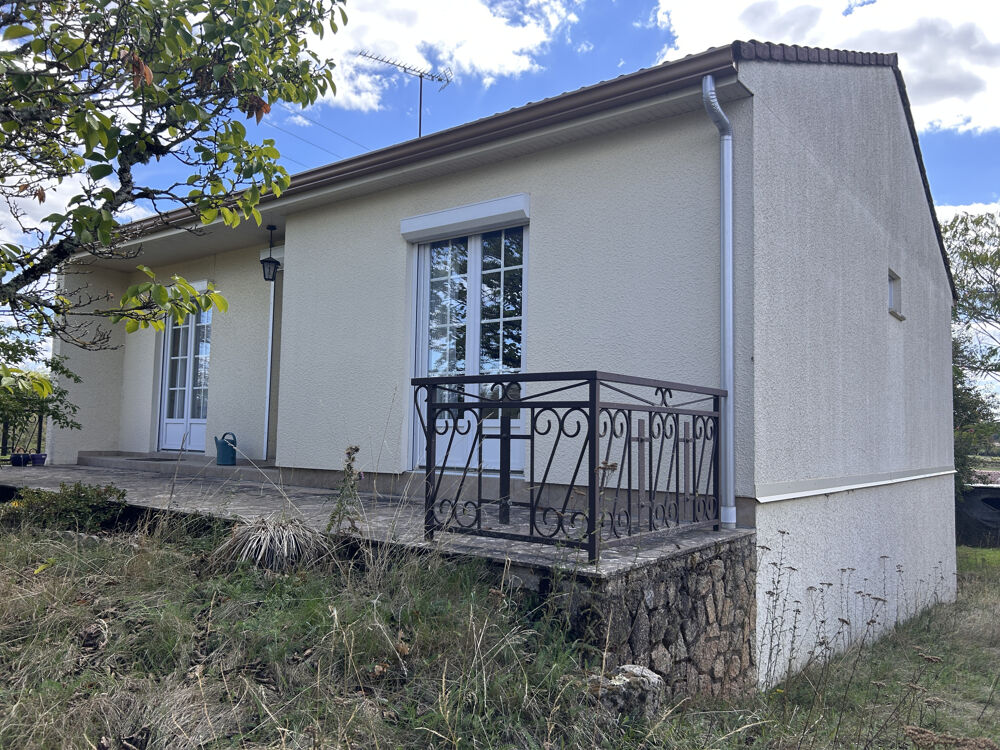 A VENDRE - Maison sur sous-sol complet 3 pièces avec garage et jardin à Chaillac