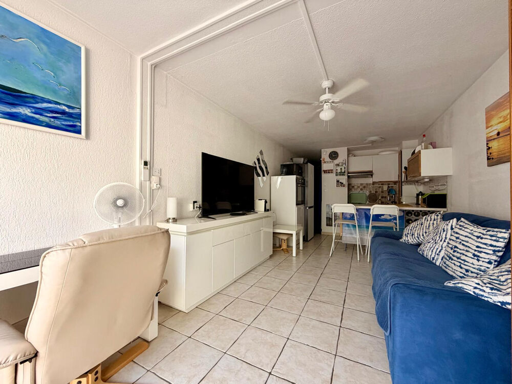 Vente Appartement Appartement studio cabine de 29m2 en rez-de-jardin avec vue dégagée sur le port - PORT CAMARGUE PLAGE SUD Le grau du roi