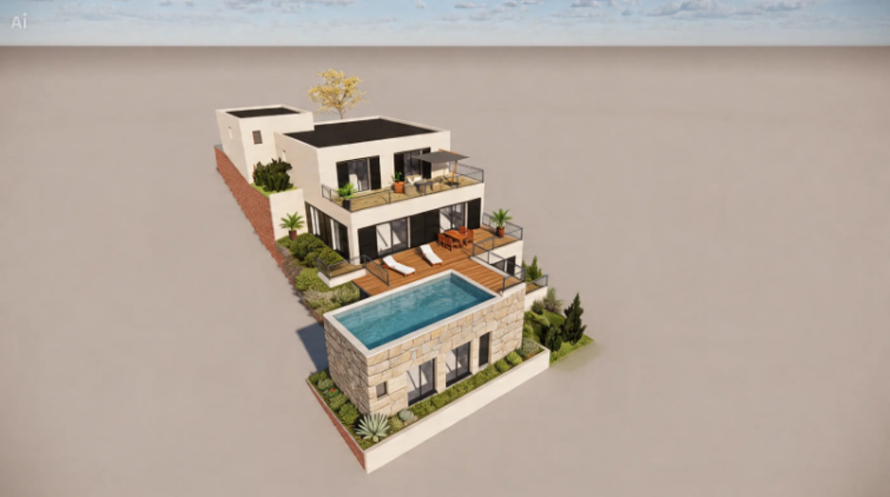 Villa contemporaine à Sisco avec piscine et terrasse