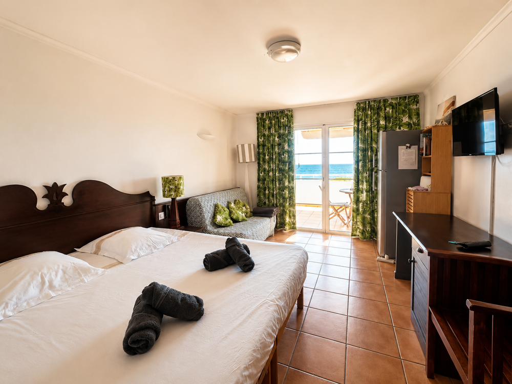 Vente Appartement Studio vue mer en première ligne à Sainte-Anne   Dernier étage   Résidence sécurisée avec accès plage Sainte anne