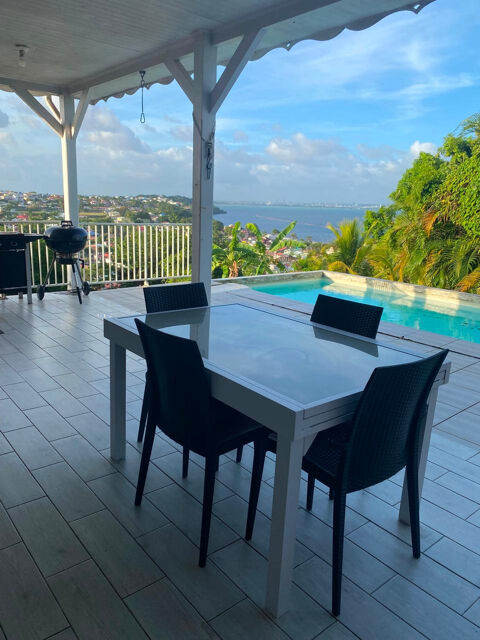   LOCATION Villa F5 avec PISCINE à Petit-Bourg VUE MER Maison - 5 pièce(s) - 109 m²