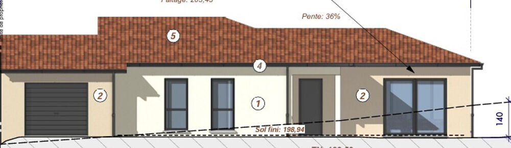 Maison neuve de 101m2 Lot 11 à Guereins