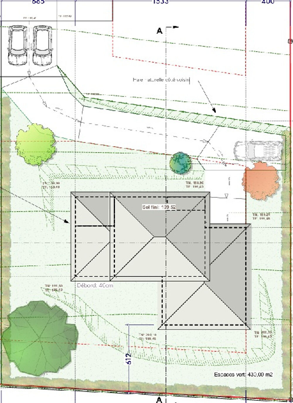 Maison neuve de 116m2 Lot 6 à Guereins