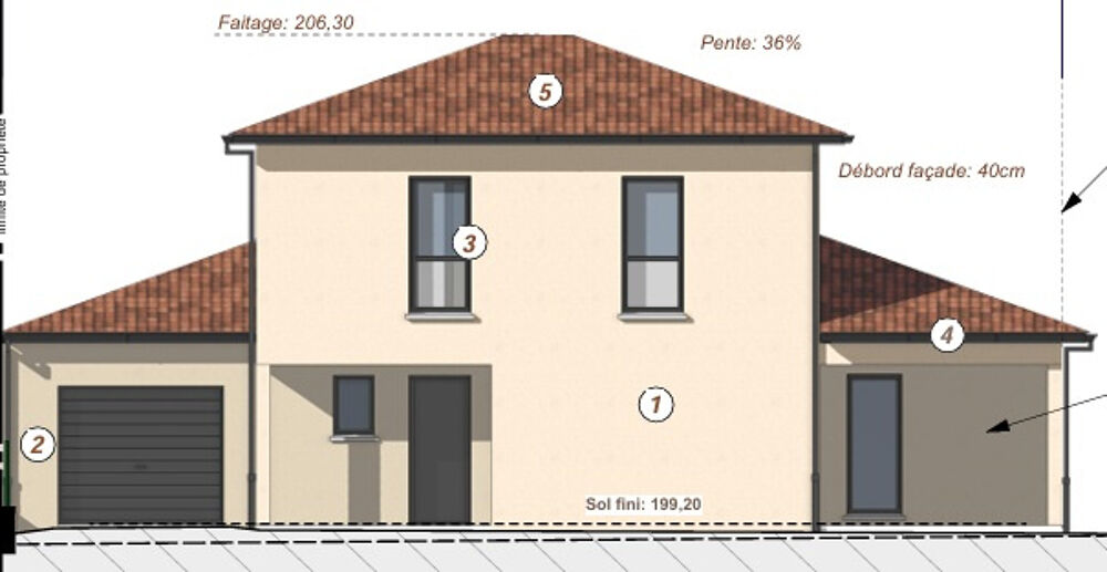 Maison neuve de 91m2 Lot 10 à Guereins