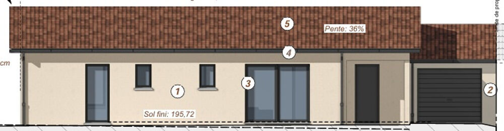 Vente Maison Maison neuve de 92m2 Lot 2 à Guereins Guereins