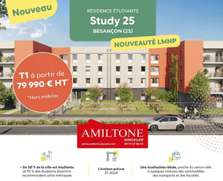 Appartement 1 pièce 18 m² · à Besancon · 18 m² · 79 990 €