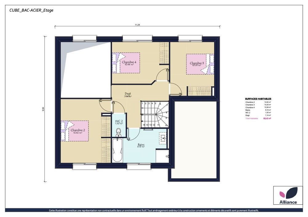 Vente Maison Projet de construction d'une maison neuve de 122.59 m avec terrain  AVRILLE (49) Avrille