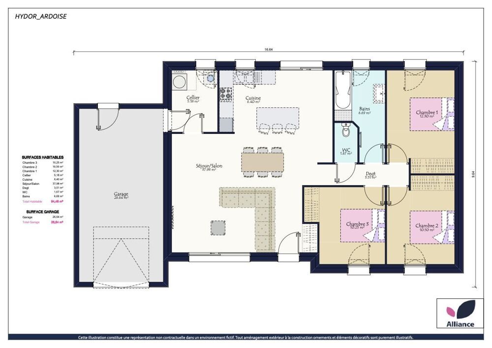 Vente Maison Projet de construction d'une maison neuve de 94.48 m avec terrain  BRAIN-SUR-L'AUTHION (49) Brain-sur-l'authion