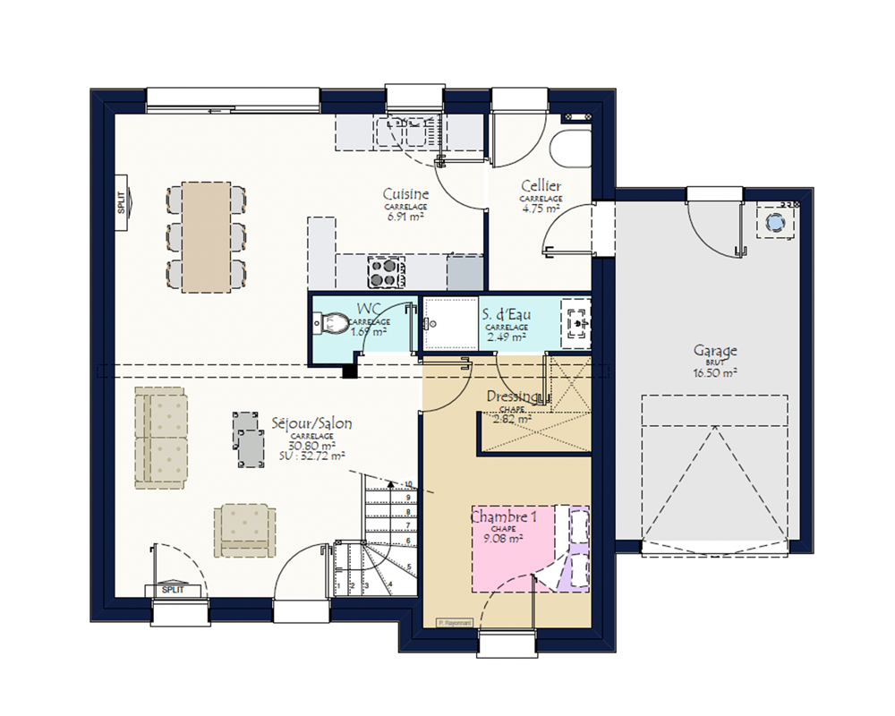 Vente Maison Projet de construction d'une maison neuve de 98.94 m avec terrain  PONTCHATEAU (44) Pontchateau