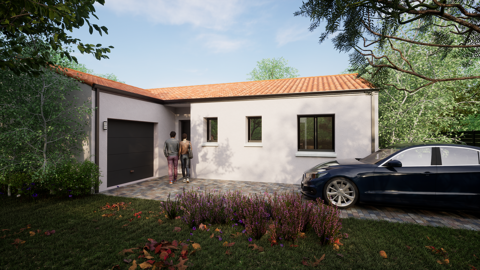 Projet de construction d'une maison neuve de 95.07 m² avec terrain à LA CHAPELLE-BASSE-MER (44) 265000 La Chapelle-Basse-Mer (44450)