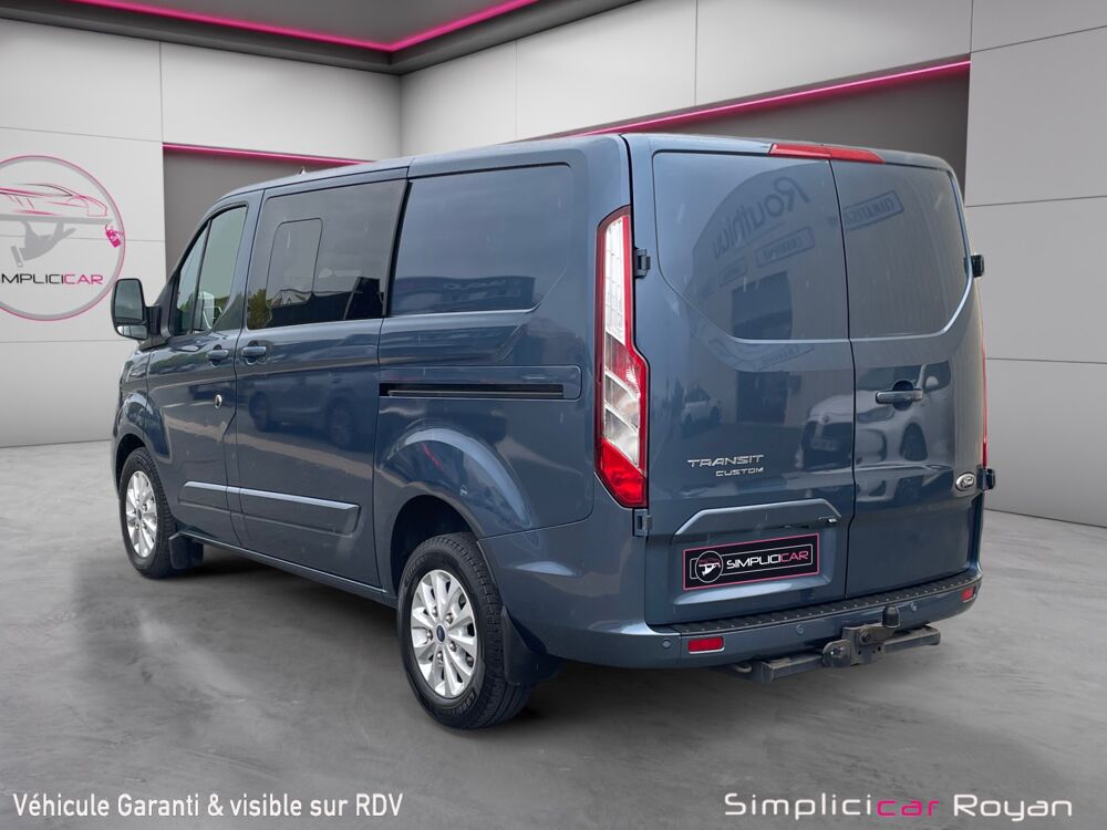 Transit Custom L1H1 2.0 EcoBlue 130 S&S Cabine Approfondie Limited BVA6 7cv 2022 occasion 17200 Saint-Sulpice-de-Royan