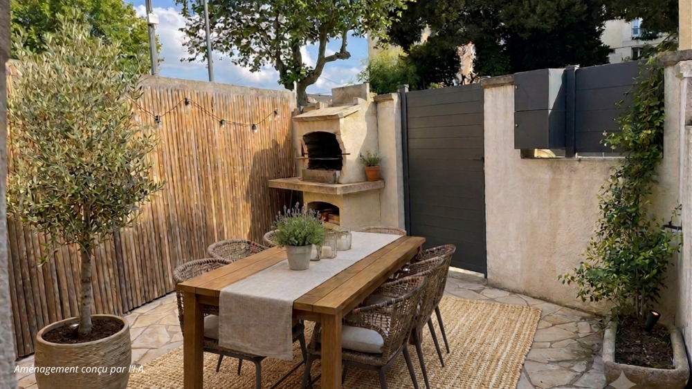 Gignac-la-Nerthe, Maison de village T4 rénovée de 85 m2 avec cour et balcon.