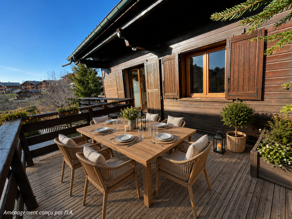 Vente Maison CHALET FAMILIAL 209 M2 T7 + T2  A 2 PAS DU CENTRE DES CARROZ Les carroz d araches