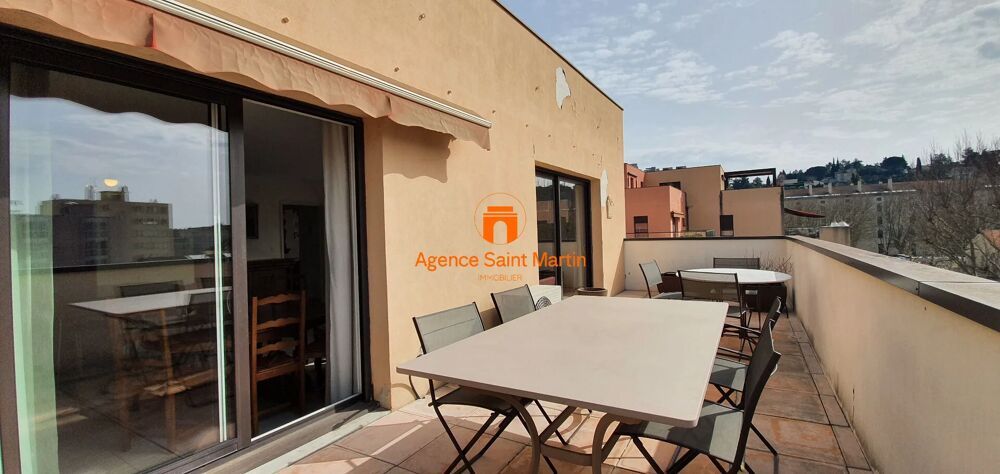 Appartement en toit terrasse quartier Saint martin Montelimar