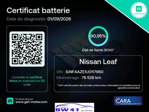 Leaf 62 kWh 217ch Business+ 2021 occasion 41250 Neuvy